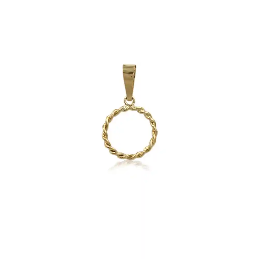 Colgante Circulo Oro Amarillo 18k