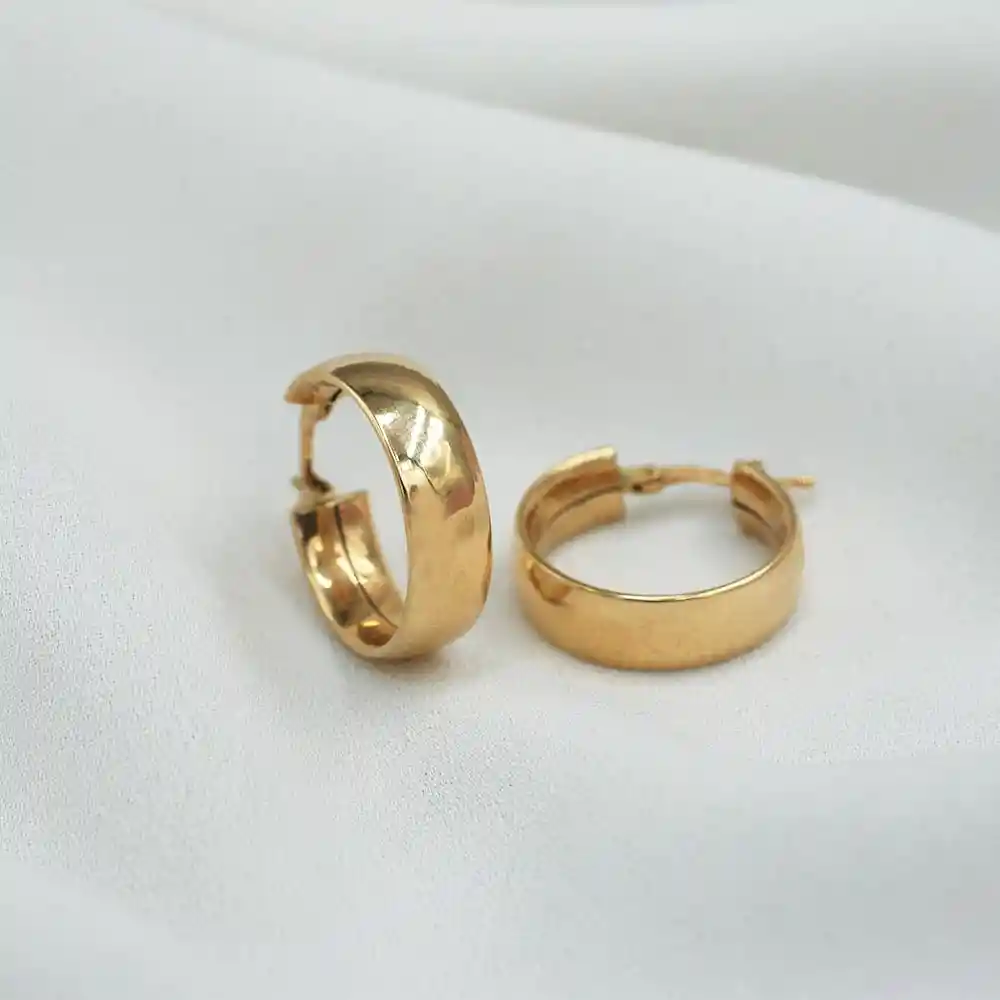 Aro Argolla Lisa Oro 18k