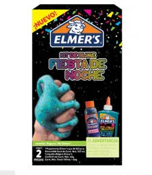 Mini Kit Slime Fiesta De Noche Elmer's 2 Piezas