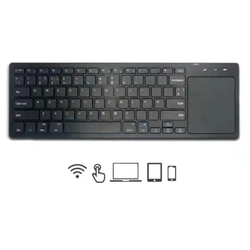 Teclado Touchpad Bluetooth Compacto Y Rápido