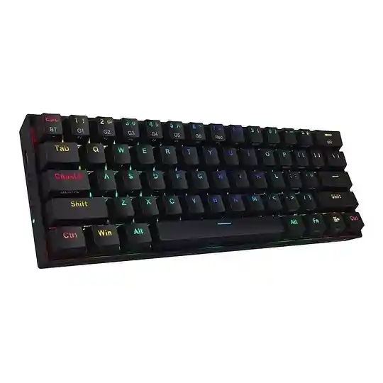 Teclado Gamer Bluetooth Redragon Draconic K530 60% Qwerty Outemu Brown Inglés Rgb