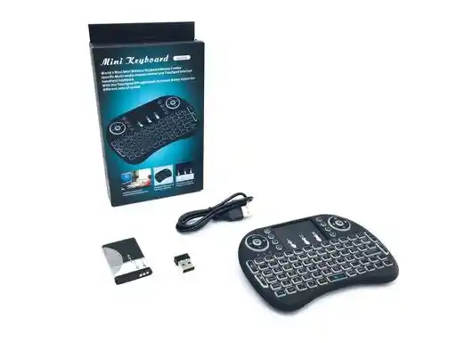 Mini Teclado Inalámbrico Smart Tv Rgb