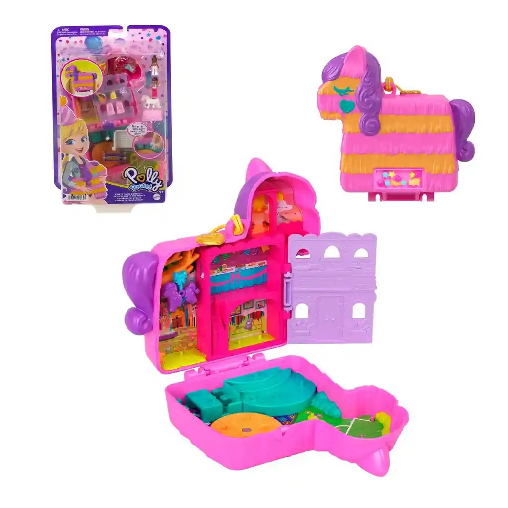 Set De Juego Compacto Fiesta De Piñata Polly Pocket