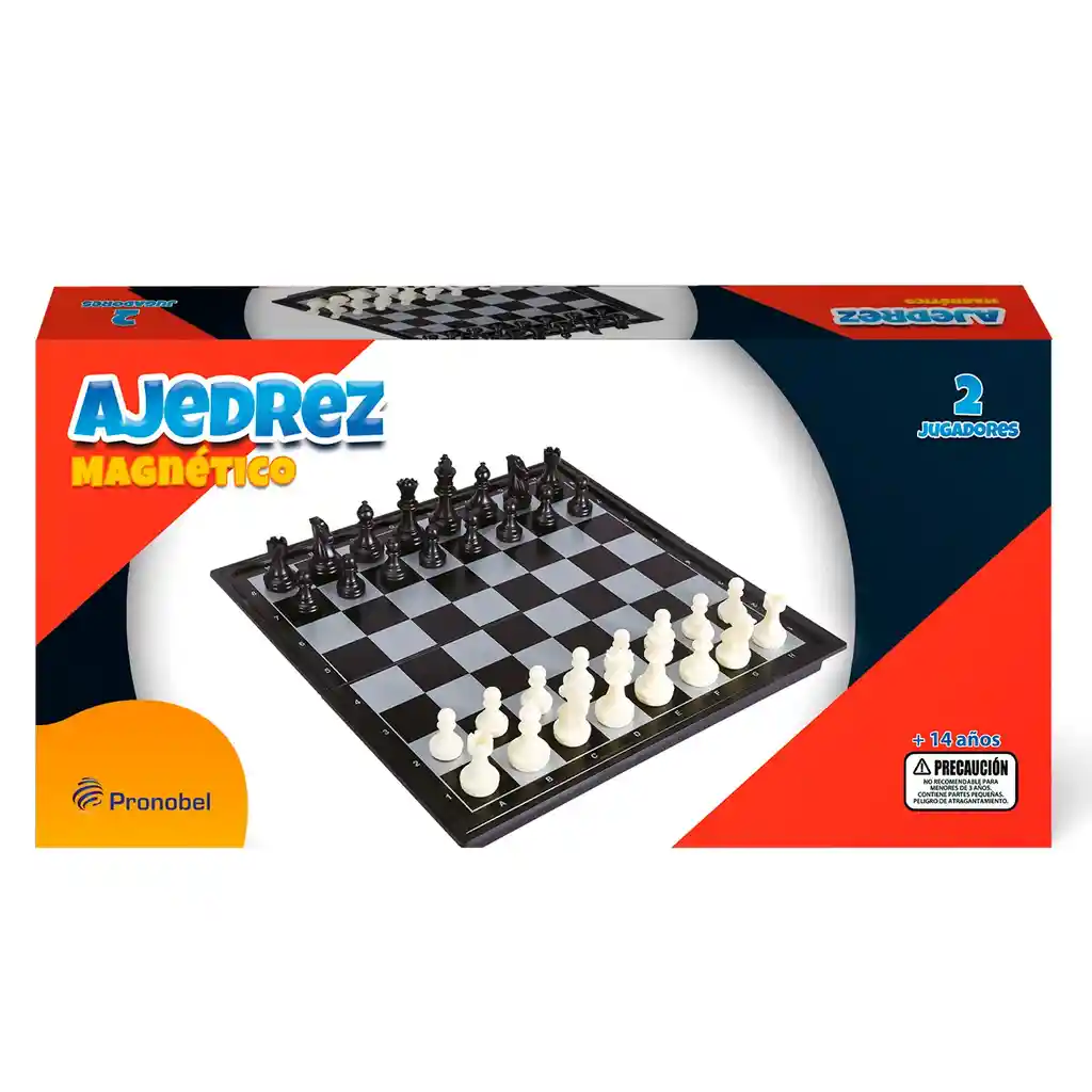 Juego De Salon Ajedrez Magnetico Tablero 32x32 Cm Nobel Toys