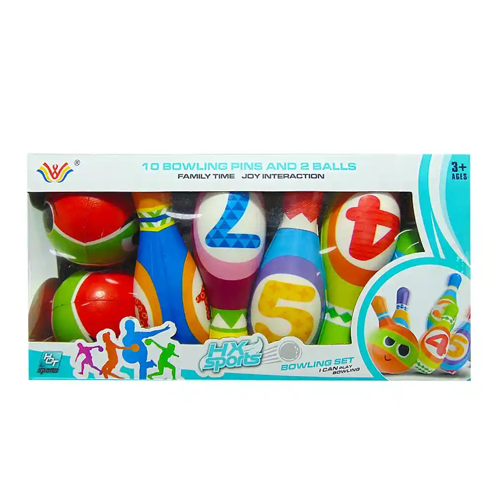 Set Bowling Soft 12 Piezas 32x26 Cms Nobel Toys