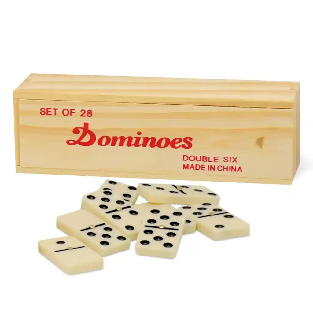 Juego De Salon Domino 28 Pcs En Caja De Madera Nobel Gift