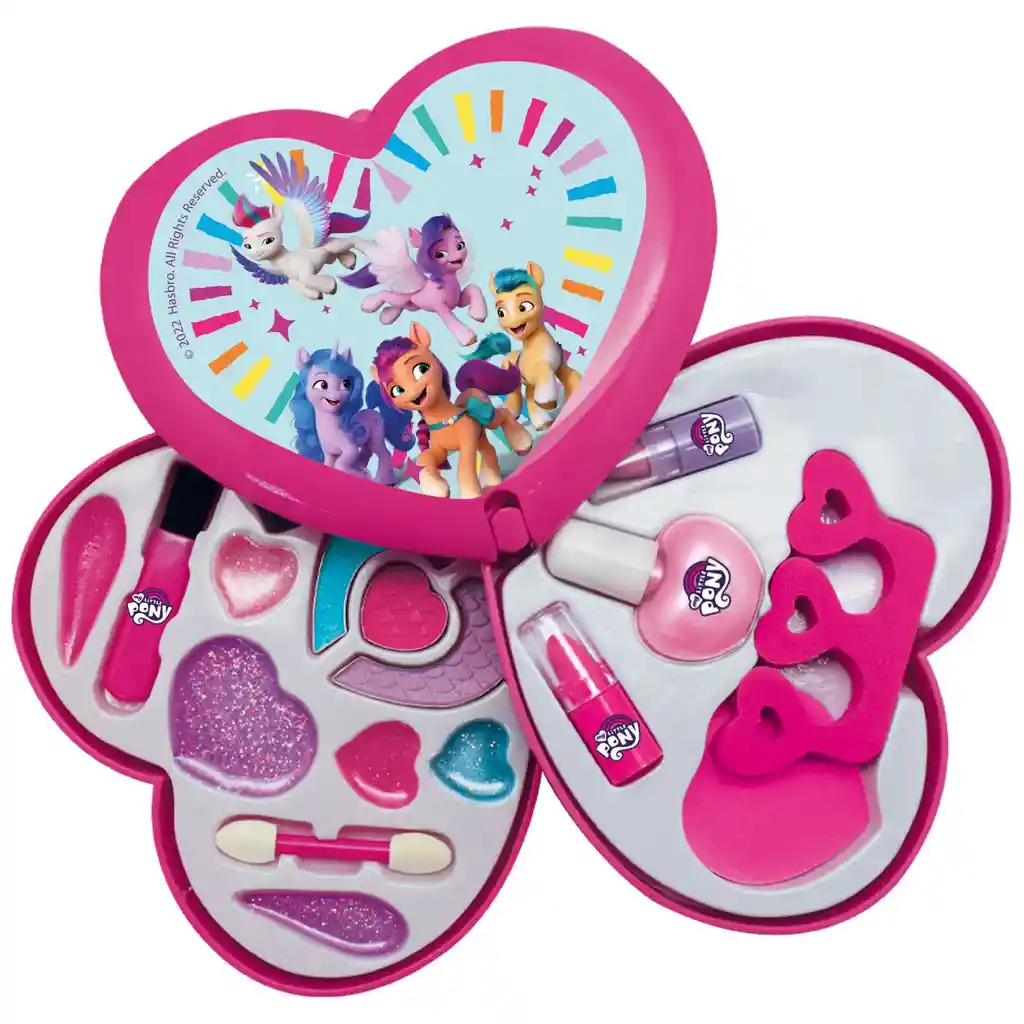 Set De Maquillaje Y Manicure Corazon 2 Pisos Hasbro