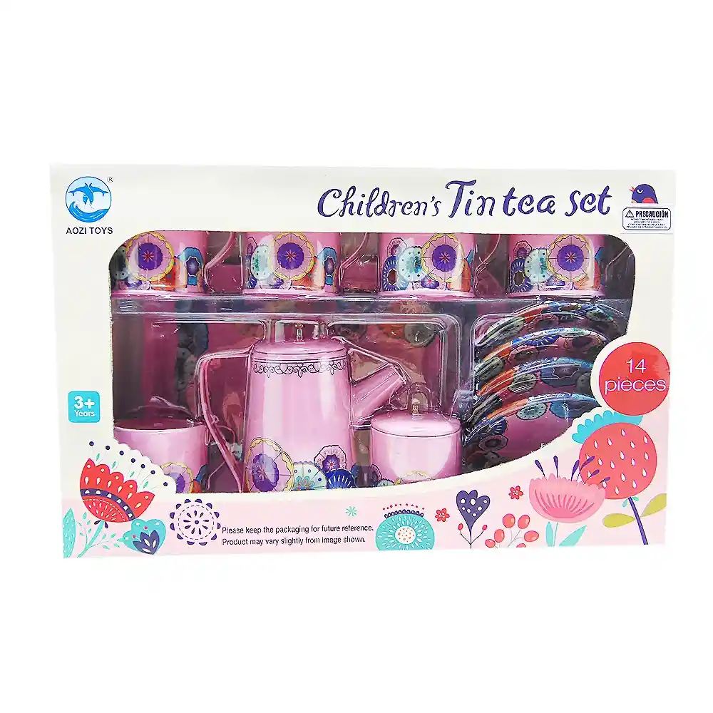 Set De Te Metalico De Colores 32x20 Nobel Toys