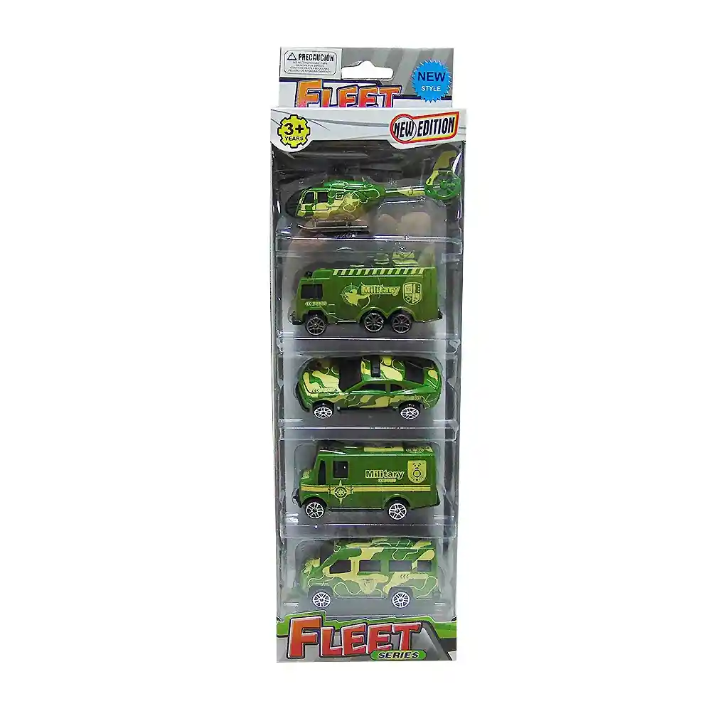 Set De Vehiculos 5 Piezas 31x9 Cm Nobel Toys