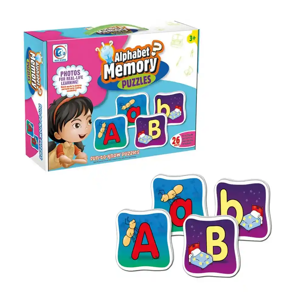 Juego Aprendizaje Letras Memoriza 26 Pcs Nobel Toys