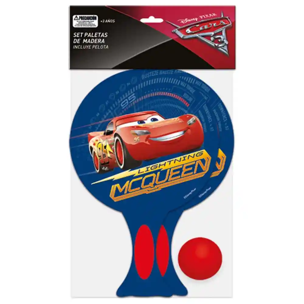 Set Deportivo Paleta De Madera Cars Disney