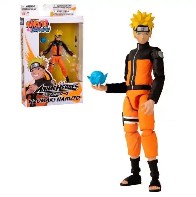 Figura Anime Heroes Naruto 17 Cm Bandai