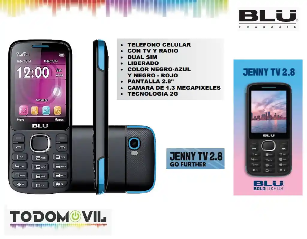 Telefono Blu Jenny Tv Azul