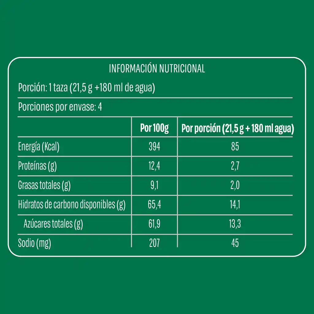 Café Starbucks® Vainilla Latte 86g 4 Sobres