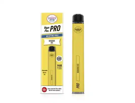Vaporizador Desechable Vape Penpro Dinner Lady 600 Puff Banana Ice 0% Nic