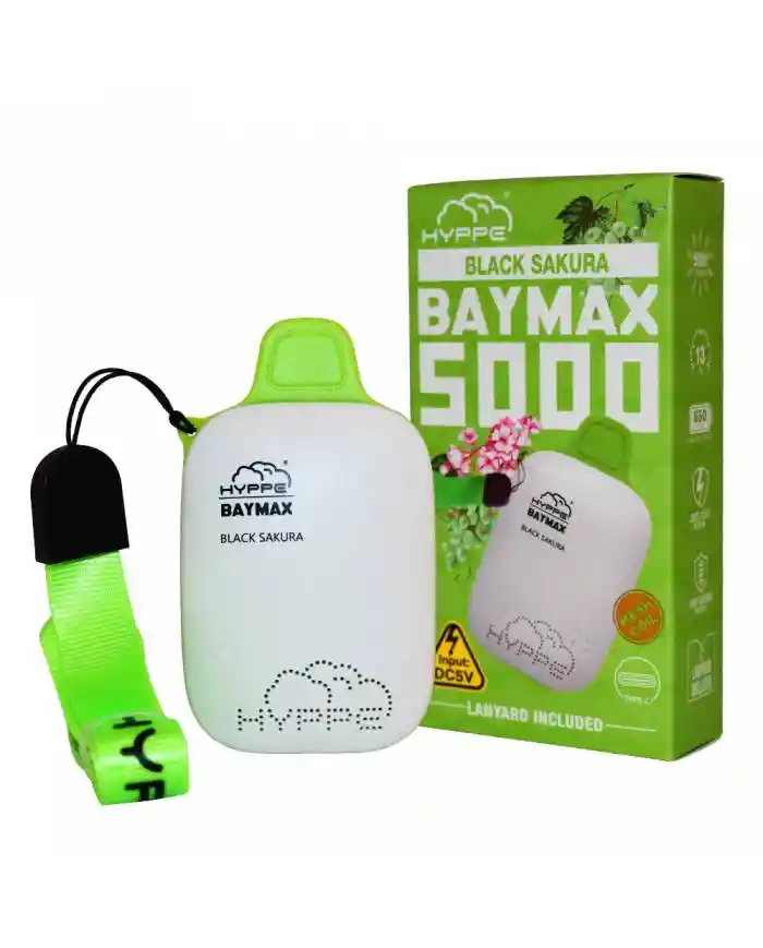 Vaporizador Desechable Hyppe Baymax 5000 5% - Black Sakura