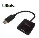 Adaptador Conversor Ulink De Video Display Port Macho A Vga Hembra