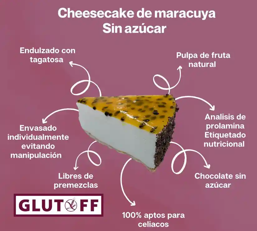 Cheesecake De Maracuya Sin Gluten Y Sin Azucar
