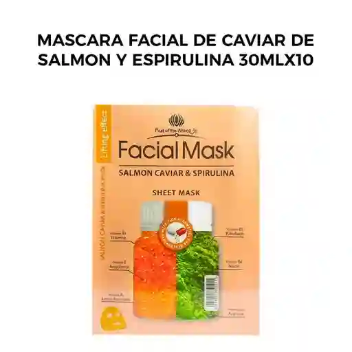 Mascarilla Facial De Caviar De Salmon Y Espirulina Fruit Of The Wakali
