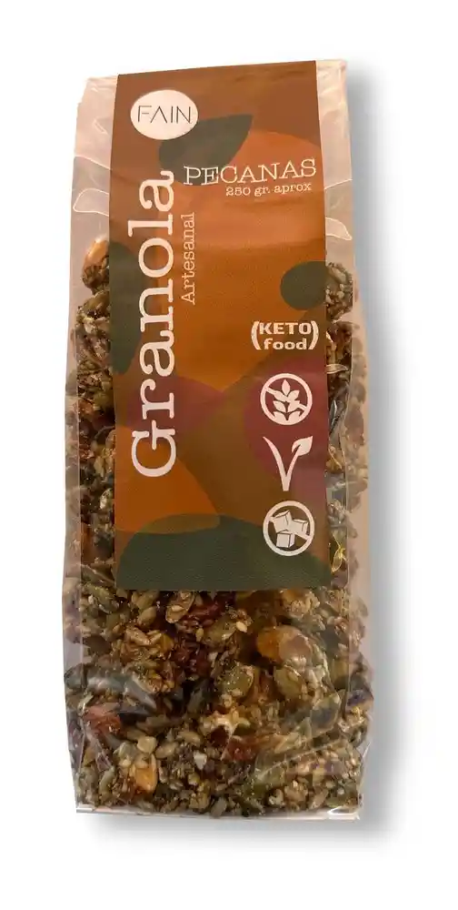 Fain · Granola Keto Pecanas Crunch Premium Low Carb - Con Alulosa