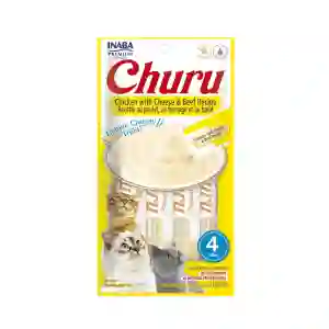 Churu Chicken Whit Cheese & Beef Recipe (4 Unds)