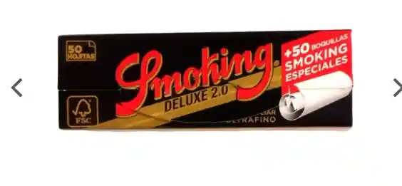 Papelillo Smoking Deluxe (50 Uds)+ Tips Pre Picados