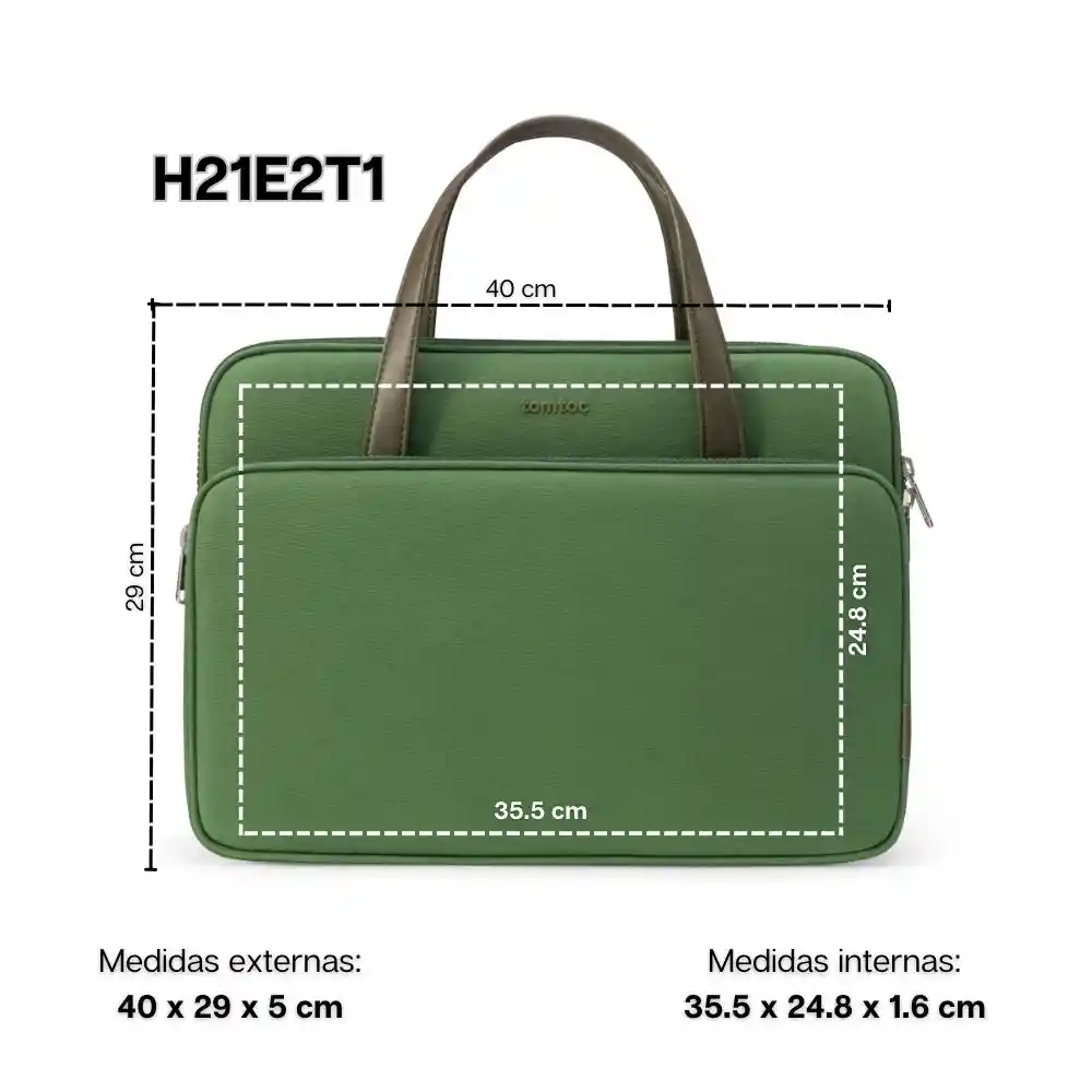 Tomtoc Maletín Premium H21 Para Macbook Pro De 16" - Verde