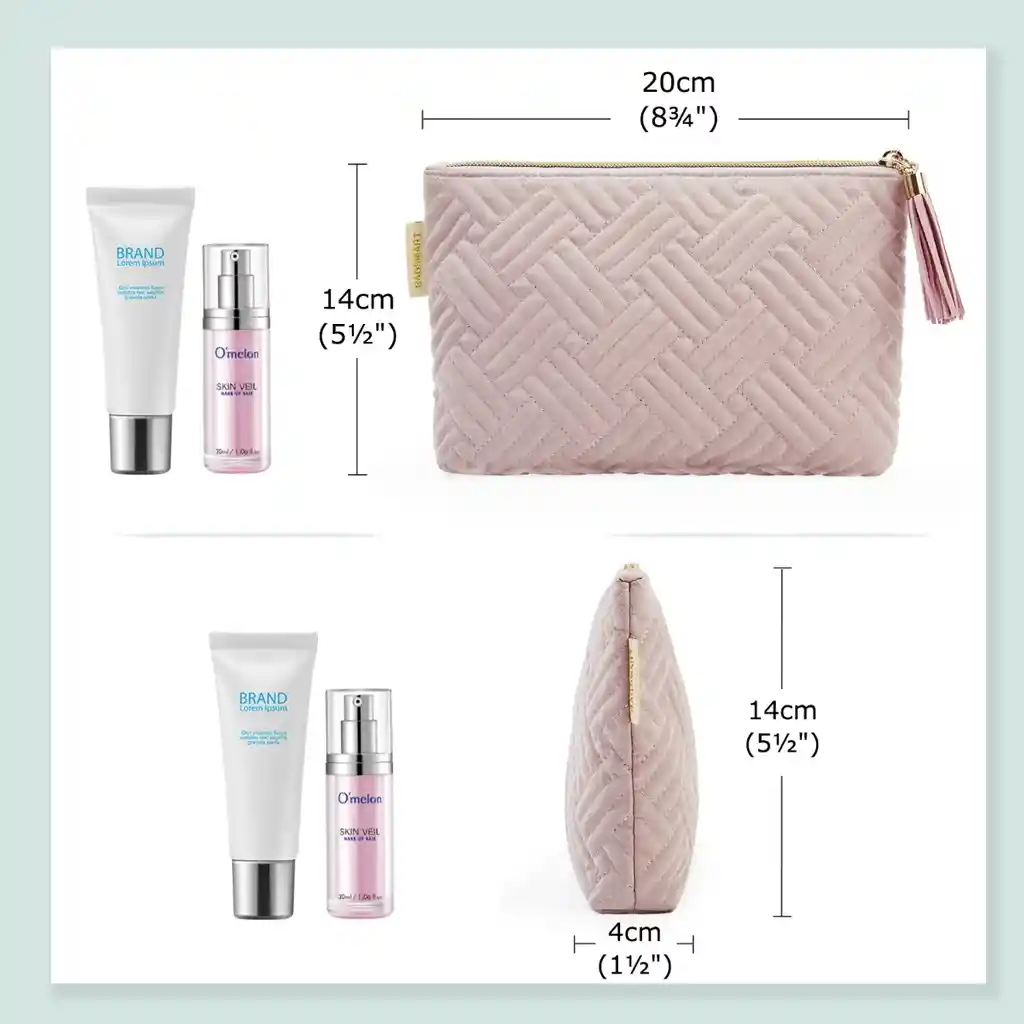 Bagsmart - Cosmetiquero Pack De 2 Unidades - Rosado