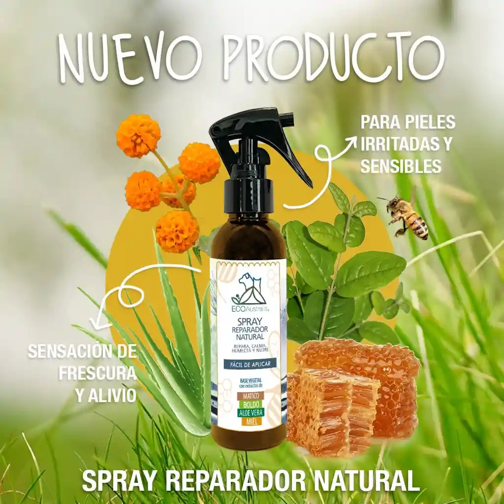 Ecoaustralis · Spray Reparador Natural Con Miel