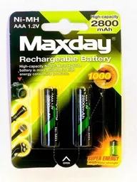 Pilas Recargables Aaa Maxday