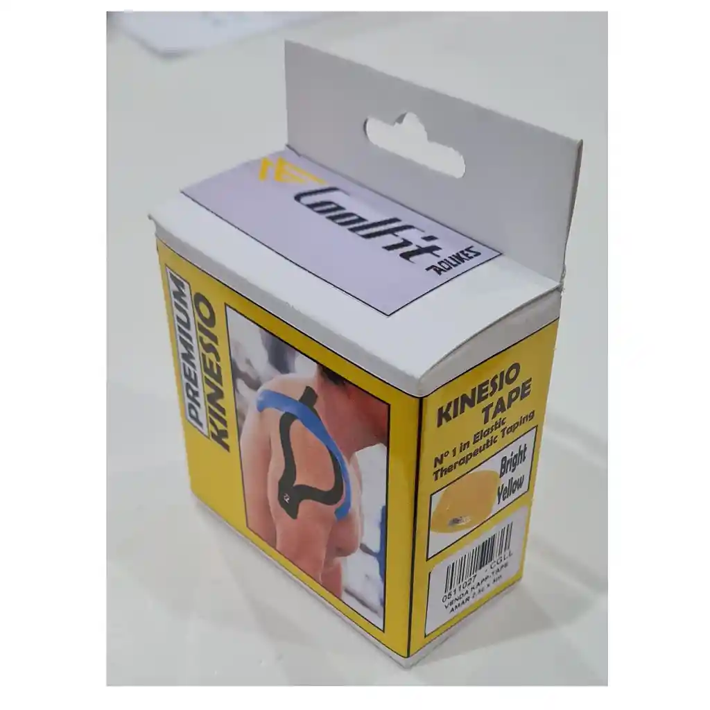 Venda Kapping Tape Coolfit Amarillo Ancho2,5cm X Largo5metros