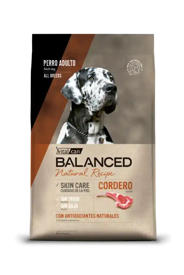 Balanced Natural Recipe Cordero 15 Kilos