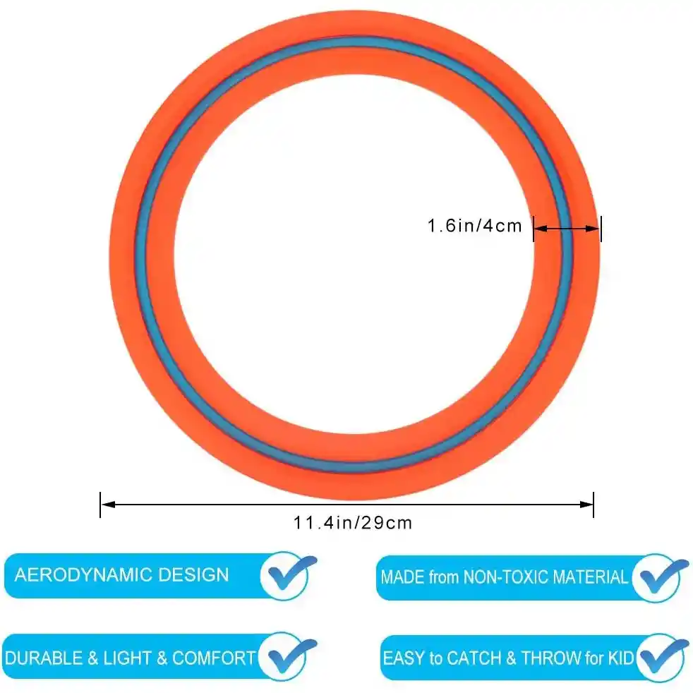 Disco Aero Flying 11,5" Diametro 29 Cms Bicolor 80 Grs