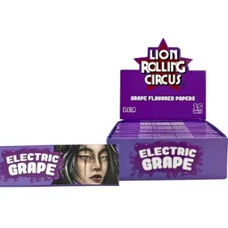 Papelillos Lion Rolling Circus - Electric Grape (uva)