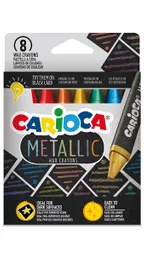 Ceras 8 Colores Carioca Metallic