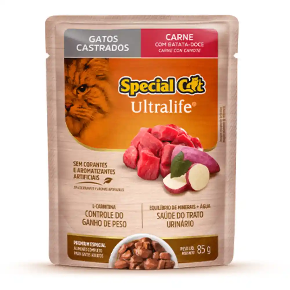 Special Sobre Cat Castrados Esteril.carne 85gr