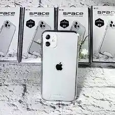 Funda De Iphone 11 Space Clear De Doble Proteccion Flexibilidad Del Tpu Al Interior