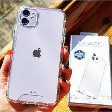 Funda De Iphone 12 Pro Max Space Clear De Doble Proteccion Flexibilidad Del Tpu Al Interior