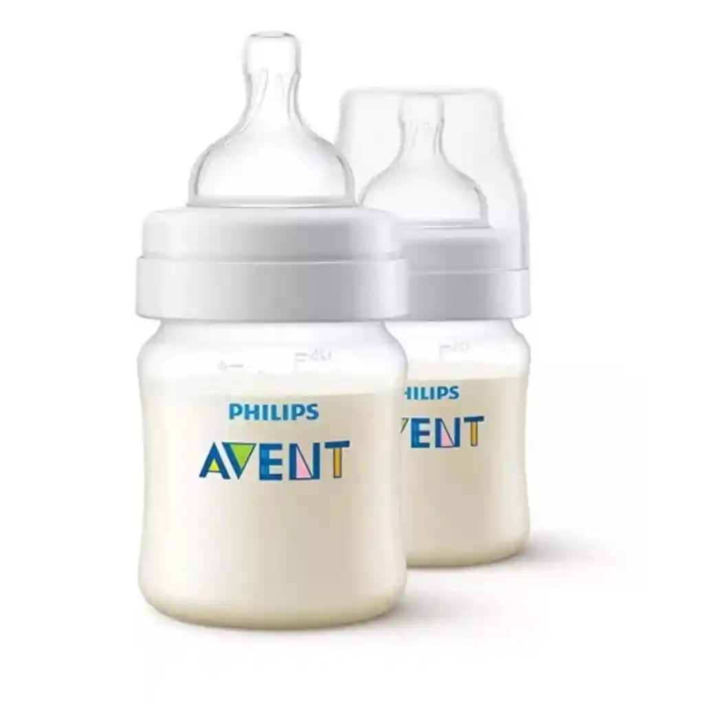 Set 2 Mamadera 125ml Anticólico Philips Avent Scf810/27