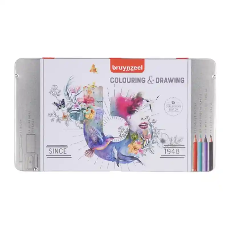 Lápices De Colores Bruynzeel Colouring Drawing 70 Piezas