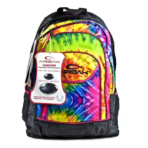 Mochila Para Notebook Airbak Con Corrector De Espalda Multicolor