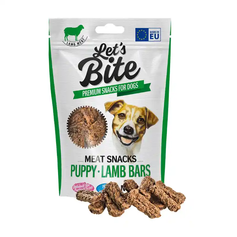 Brit Let´s Bite Meat Snacks Puppy Lamb Bars 80 Gr