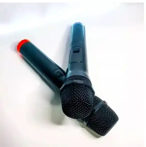 2 Microfono Karaoke Par De Micrófono Inalámbrico Vmic-v16u-2