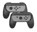 2 Soportes Grip Para Control Joy-con Nintendo Switch Negro