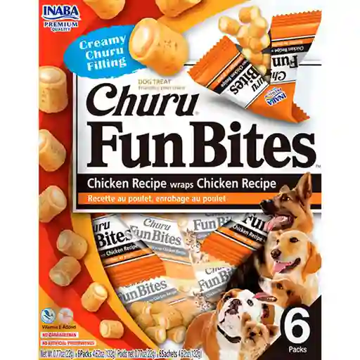 Churu Fun Bites Pollo Para Perros 132 G