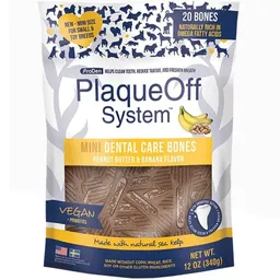 Plaqueoff Hueso Dental Maní Plátano Mini 340 G