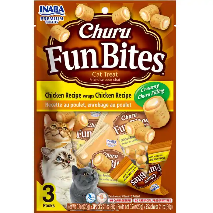 Churu Fun Bites Pollo Para Gatos 60 G