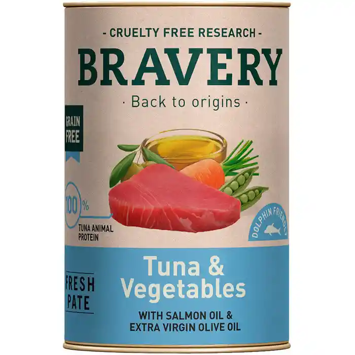 Bravery Húmedo Perro Atún Y Vegetales 290 G