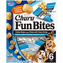 Churu Fun Bites Pollo Queso Para Perros 132 G