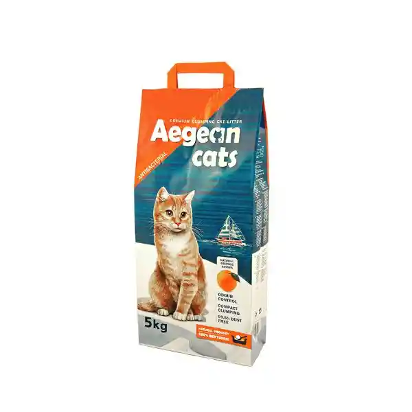 Aegean Cats Arena Aglomerante Bentonita Aroma Naranja 5 Kg